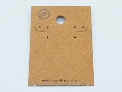 Kraft paper PVC back hook earring card