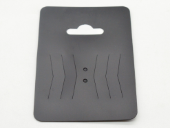 Black PVC hairpin card