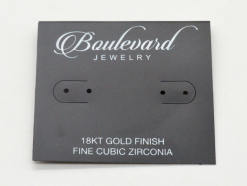 Silk screen PVC earring card, PVC jewelry back hook card